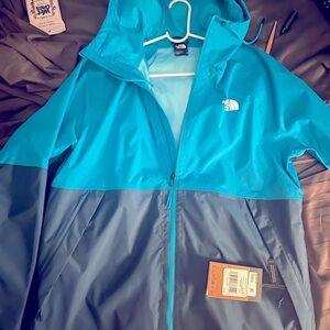The North Face Teal and Navy Jacket